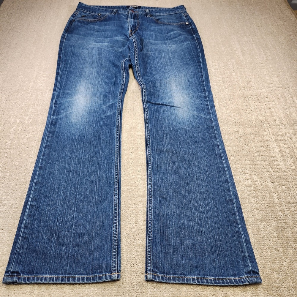 Bonobos Jeans Men 35x34 Bootcut Ringspun NC Denim Cowboy Rodeo Western Cotton